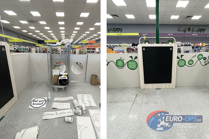 Point-of-sale installation completed for Pets at Home in Great Yarmouth