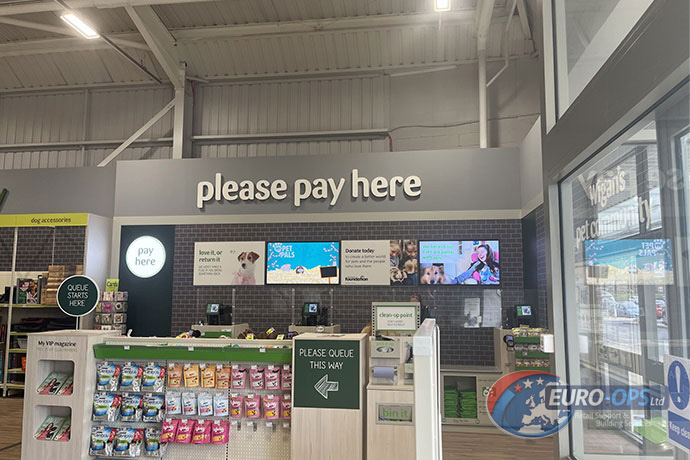 Pets at Home store refit project in Wigan supported by Euro-OPS Ltd